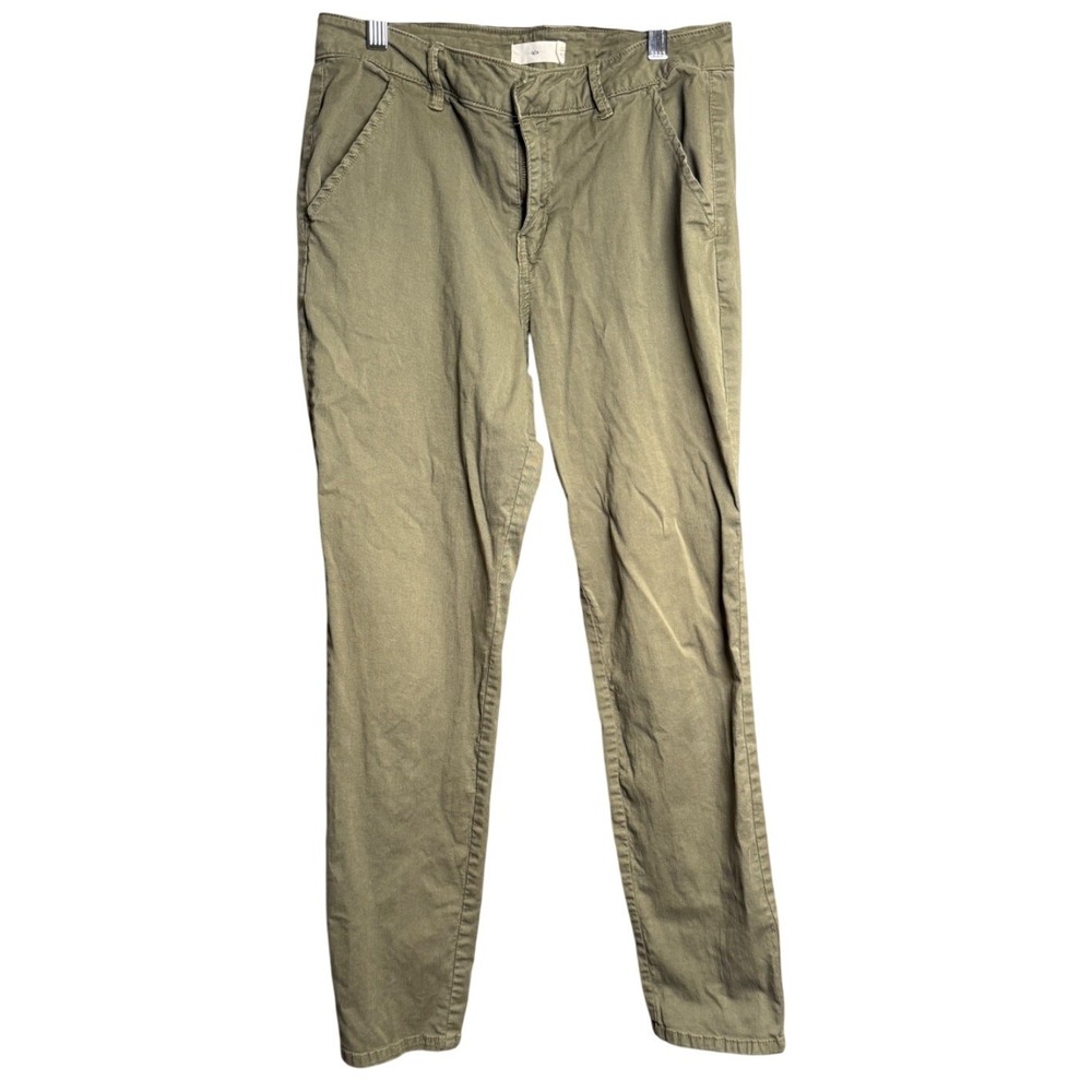 tgla Chino Pants Women 28 Olive Green Casual Minimalist Indie Utility Earthy